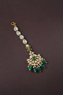 Aaradhya Kundan Maangtika - Emerald