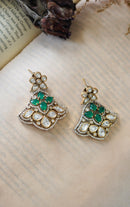 Suhita Statement Earrings - Green