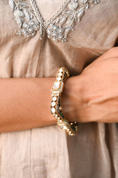 Ayira Moissanite Openable Bangle- Set of 2