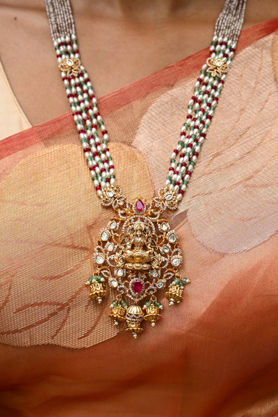 Kalaani Temple Goddess Pendant Necklace Set