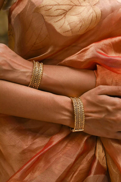 Charita Temple Openable Bangles - Set of 2