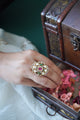 Vidhatri Kundan Adjustable Ring - Multi-Color