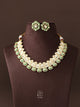 Kavya Layered Pearl Kundan Set- Green