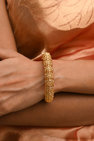 Eeshani Temple Openable Bangles - Set of 2