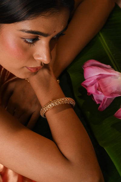 Tanmaya Temple Openable Bangles - Set of 2