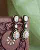 Neravi Meenakari Drop Earrings - Green