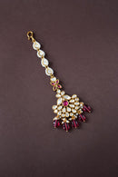 Aaradhya Kundan Maangtika - Ruby