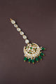 Prisha Kundan Maangtika - Emerald