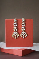 Ishana Statement Earrings - Ruby