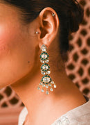 Ishana Statement Earrings - Green