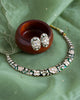 Alyra Hasli Meenakari Kundan Necklace Set- Green