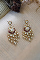 Ruhita Statement Earrings - Ruby