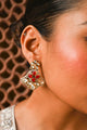 Suhita Statement Earrings - Pink