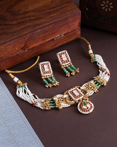 Avni Antique Pearl Choker Set