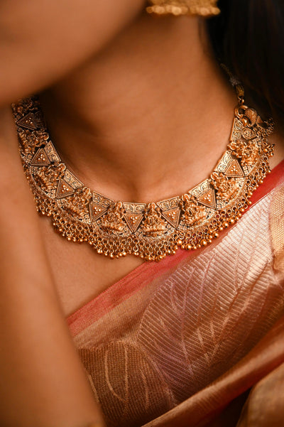 Chandika Temple Goddess Necklace Set