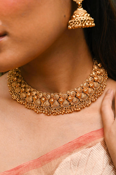 Sharanya Temple Necklace Set