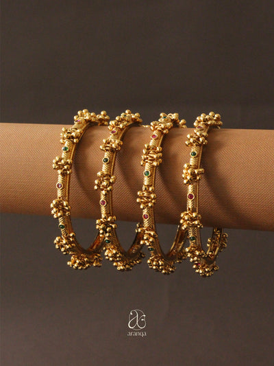 Charvi Heritage Ghungroo Bangles - Set of 4