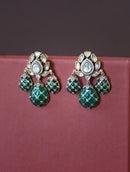 Anvaya Statement Earrings - Green