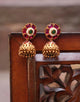 Hiya Ruby Meenakari Jhumka