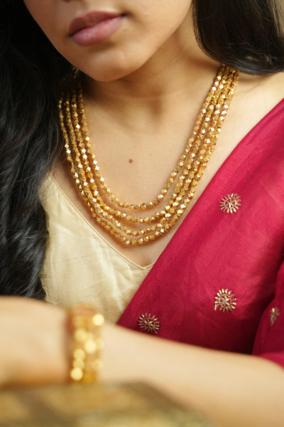 Zeenat Layered Mala - Gold