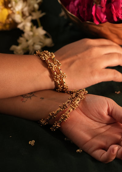 Charvi Heritage Ghungroo Bangles - Set of 4