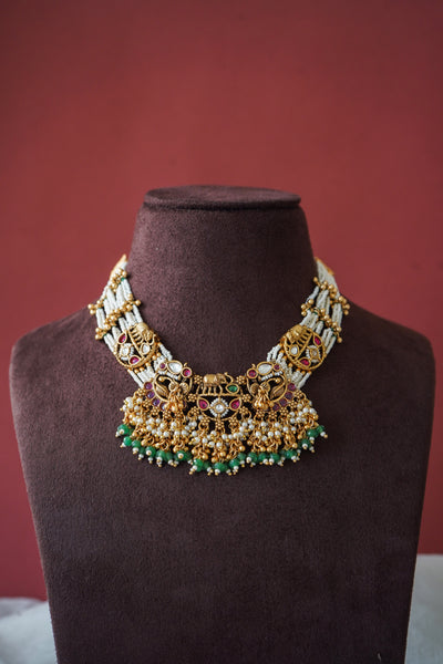 Navanya Temple Necklace Set
