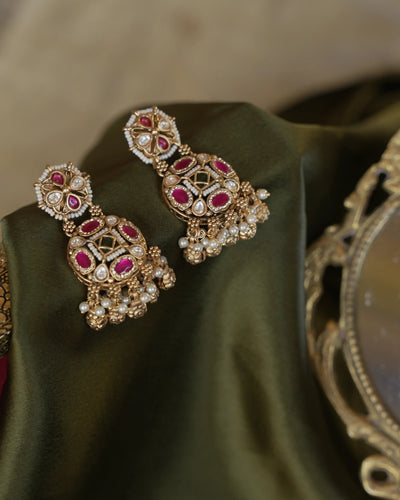 Neriva Multicolour Antique Earrings