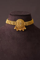 Hemlata Antique Choker Set - White