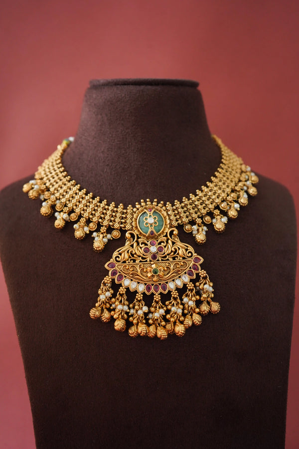 Nandika Antique Necklace Set