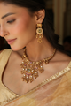 Aureli Antique Elephant Hasli Necklace Set with Earrings