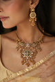 Malavika Antique Hasli Necklace Set with Earrings
