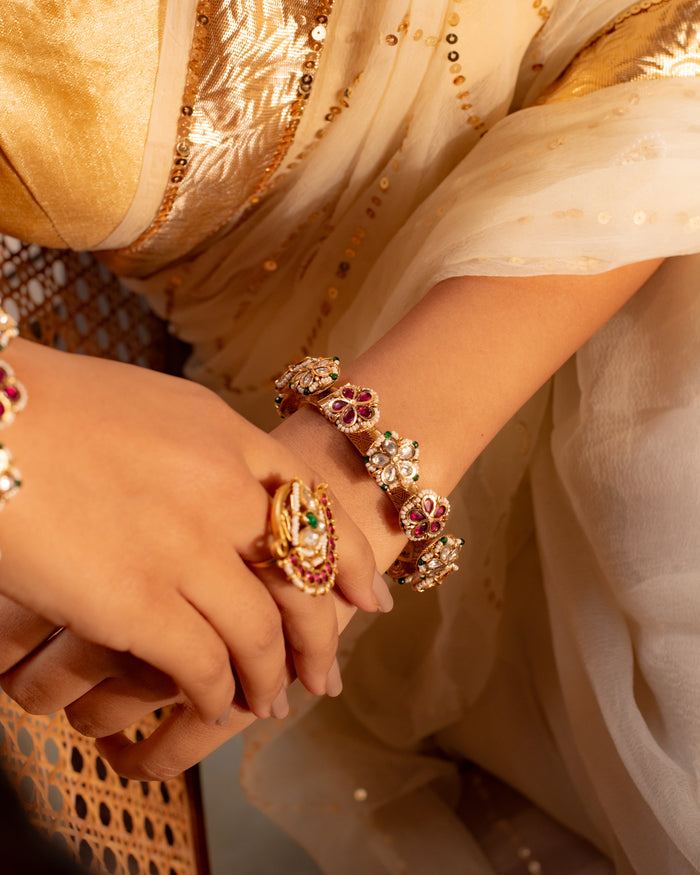 Arushi Antique Openable Bangles - Set of 2